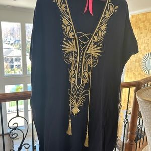 Lilly Pulitzer Chai Caftan Beach/ Cover Up Resort Wear